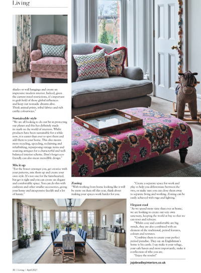 Cheshire Living Interior Design Article 2021