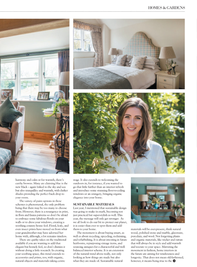 Homes and Gardens Magazine 2022 Article